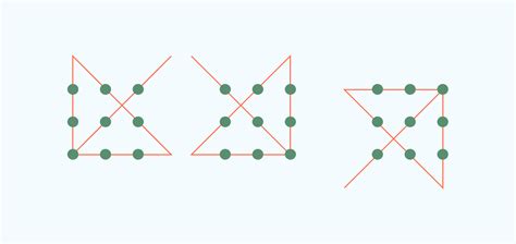 Connect 9 Dots with 4 Lines – No Pen Lift! Puzzle Solution.